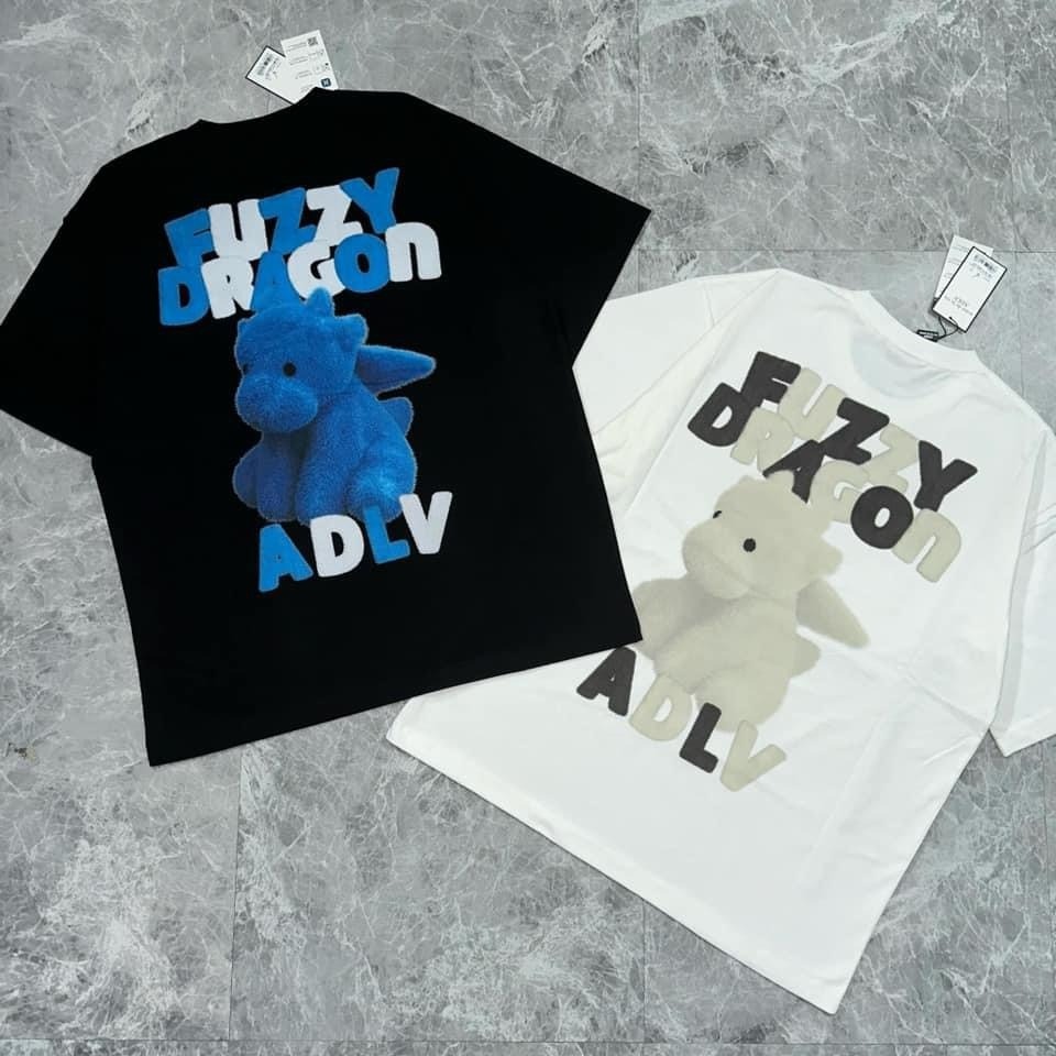 2087 - Áo ADLV Fuzzy Font Dragon Đen Acmé de la vie ADLV-24SS-SSAFFD-BLK [HÀNG CHÍNH HÃNG]