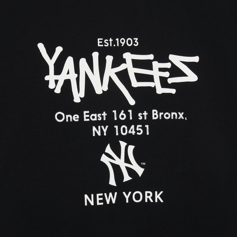 980 -  Áo MLB NY 2024 Basic Lettering Over Fit New York Yankees - Black Đen - Code 3ATSB2243 50BKS [HÀNG CHÍNH HÃNG]