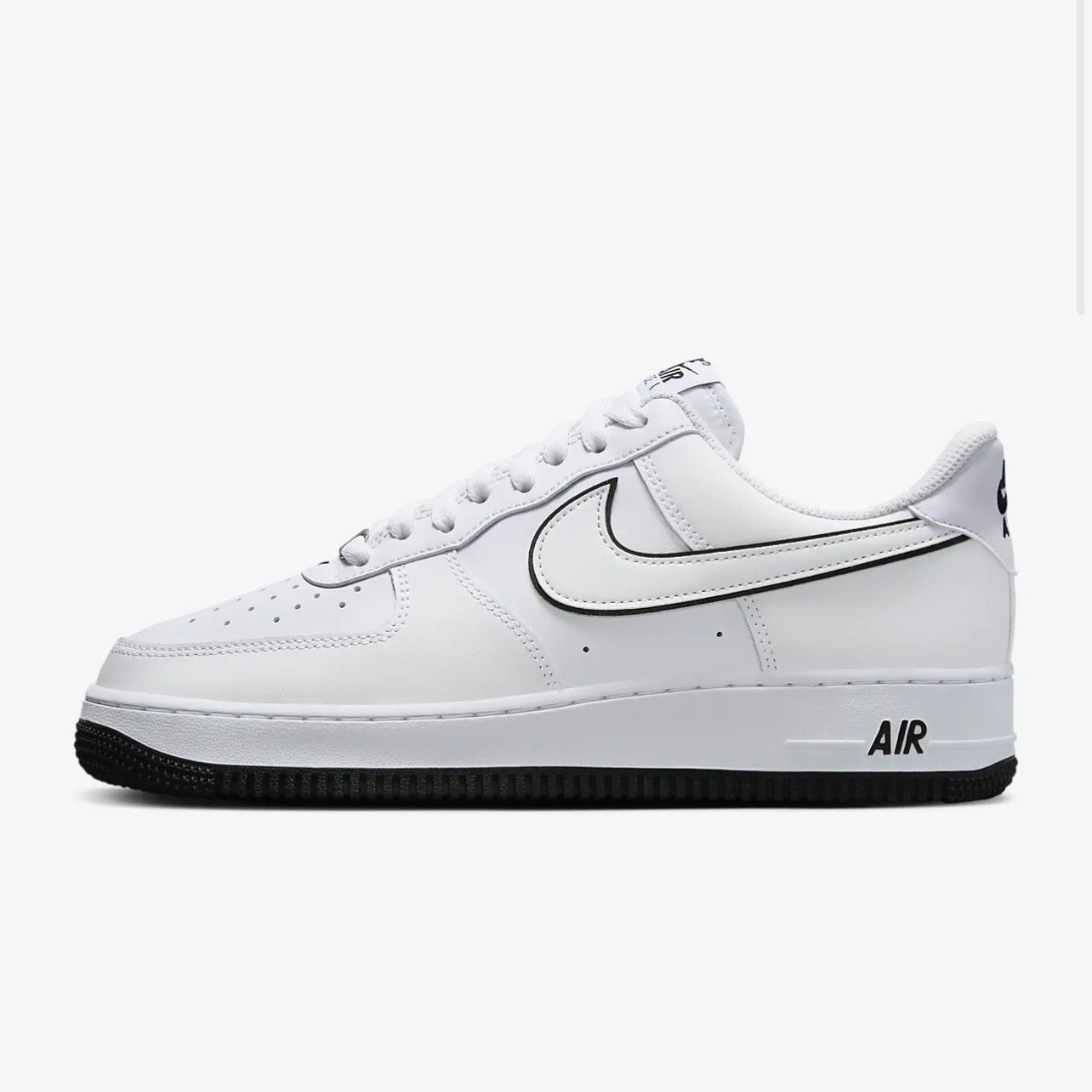 Giày Nike Air Force Low Outline White Black DV0788 103 AUTH