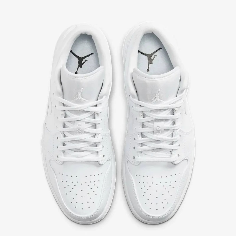 072 -  Giày Nike Air Jordan 1 Low Triple White 553558 136 | 553560 136 [HÀNG CHÍNH HÃNG]