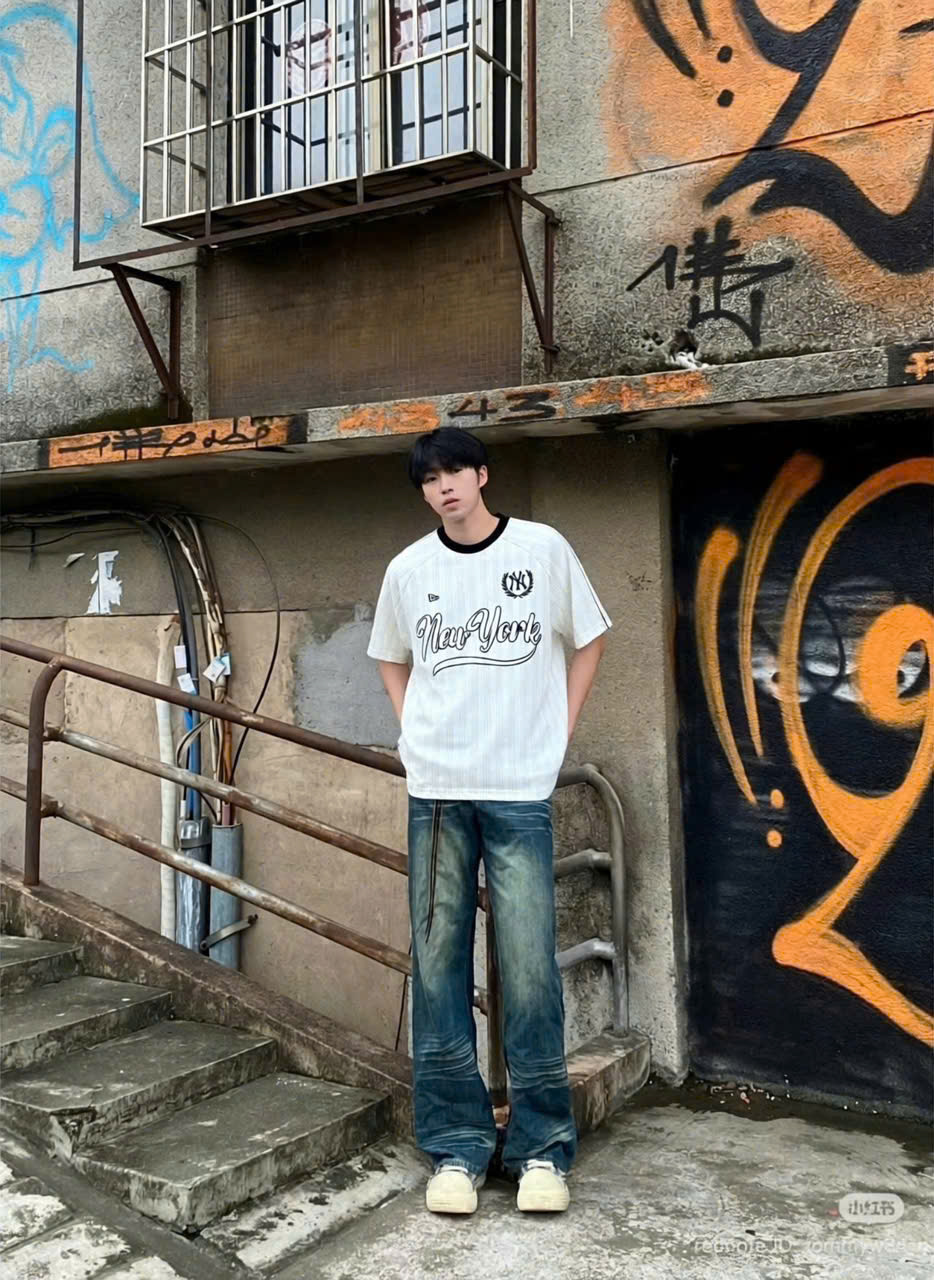 2686 - Áo New Era New York Yankee NY Jersey Trắng Sọc [HÀNG CHÍNH HÃNG]