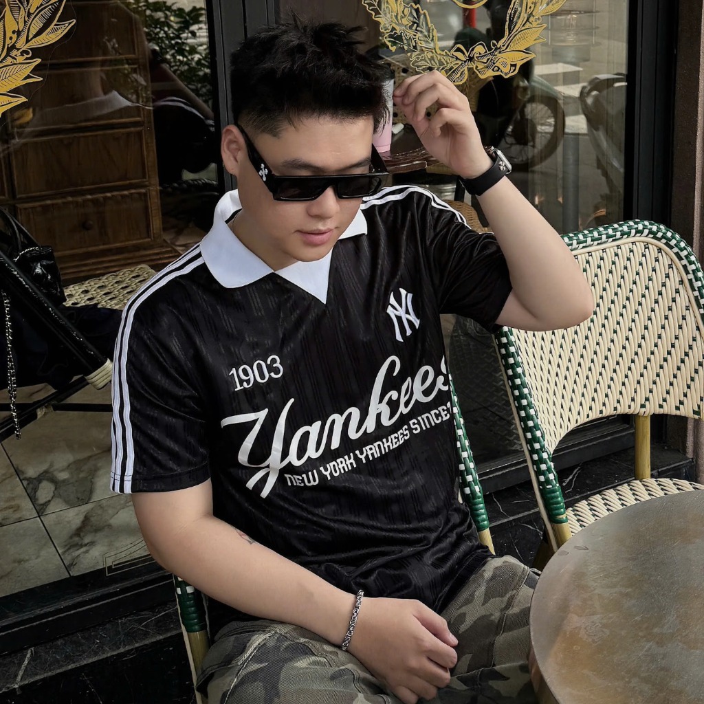 1941 - Áo Polo New Era NY New York 03 Jersey Đen [HÀNG CHÍNH HÃNG]