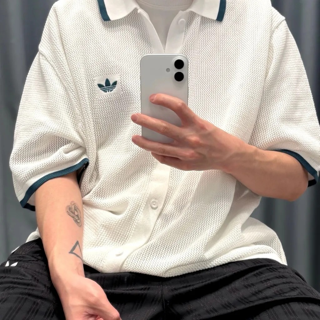 1723 - Áo Adidas Originals Button Down Knitted Shirt KC3526 [HÀNG CHÍNH HÃNG]