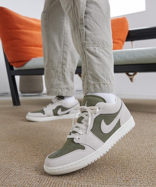 1999 - Giày Nike Air Jordan 1 Low SE Medium Olive Sail HV4089-201 [HÀNG CHÍNH HÃNG]