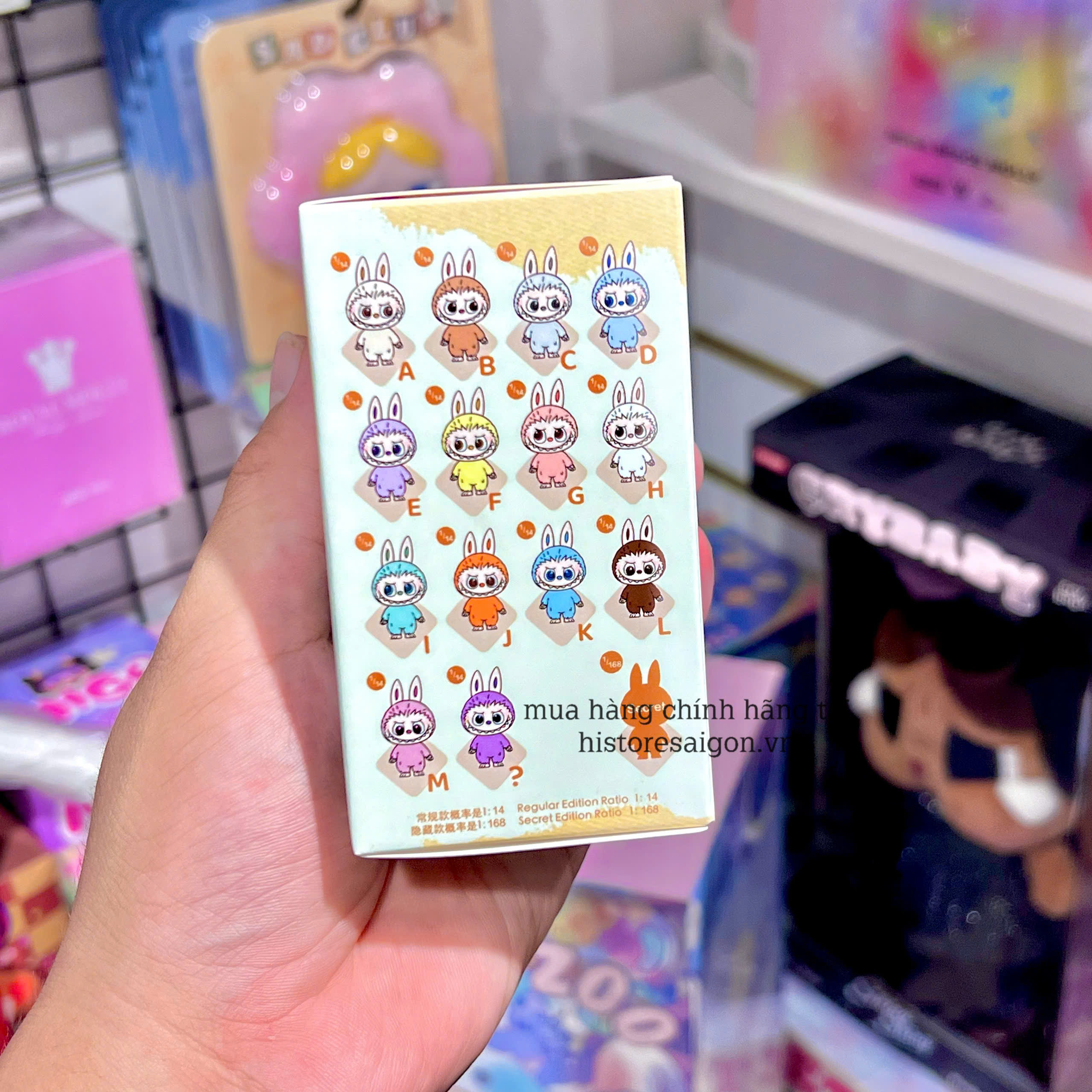 1788 - Labubu Pin For Love A-M Blindbox POPMART The Monster Labubu Mini [HÀNG CHÍNH HÃNG]