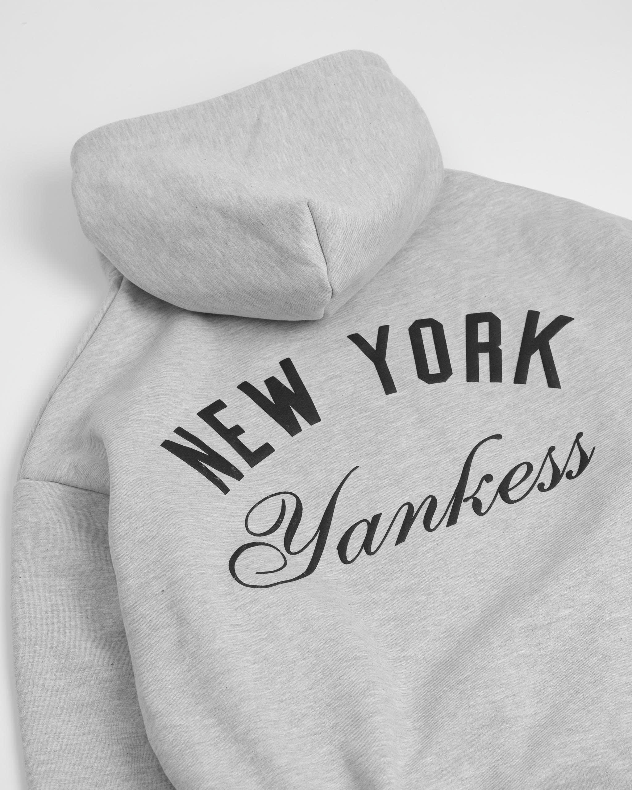 2215 - Áo Hoodie New Era NY New York Yankess Xám Trắng [HÀNG CHÍNH HÃNG]