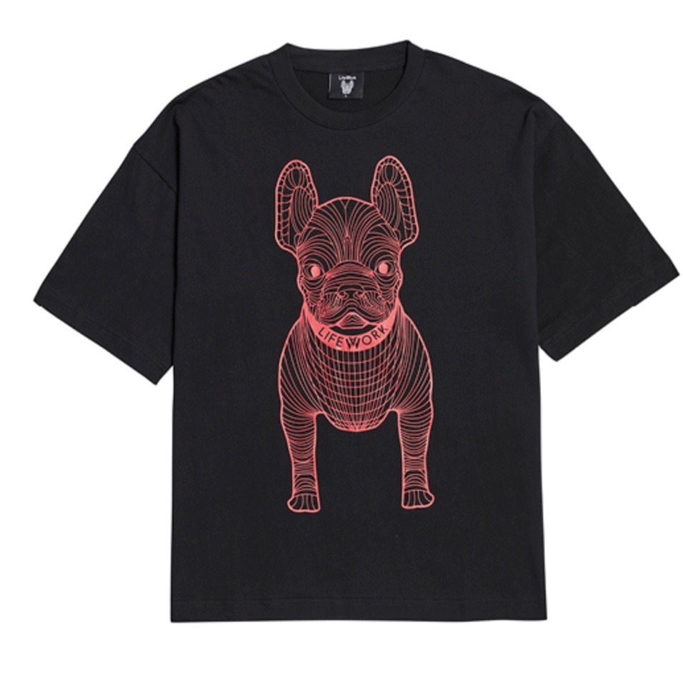 865 -  Áo Life Work Logo Radoc Signature - Multi Black - Code LW225TS990 [HÀNG CHÍNH HÃNG]