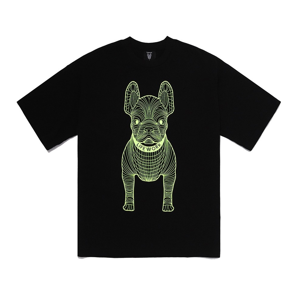 841 -  Áo Life Work Logo Radoc Signature - Deep Black - Code LW225TS990 [HÀNG CHÍNH HÃNG]