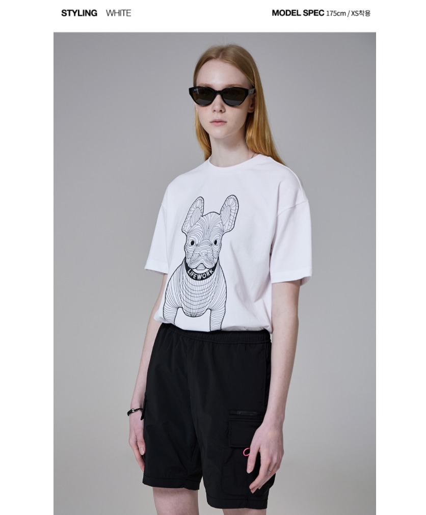 842 -  Áo Life Work Logo Radoc Signature - White Silver - Code LW225TS990 [HÀNG CHÍNH HÃNG]
