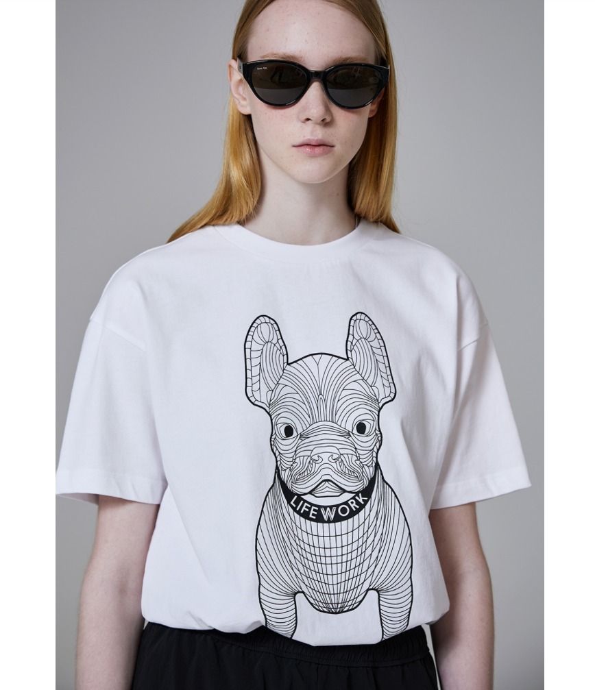 842 -  Áo Life Work Logo Radoc Signature - White Silver - Code LW225TS990 [HÀNG CHÍNH HÃNG]