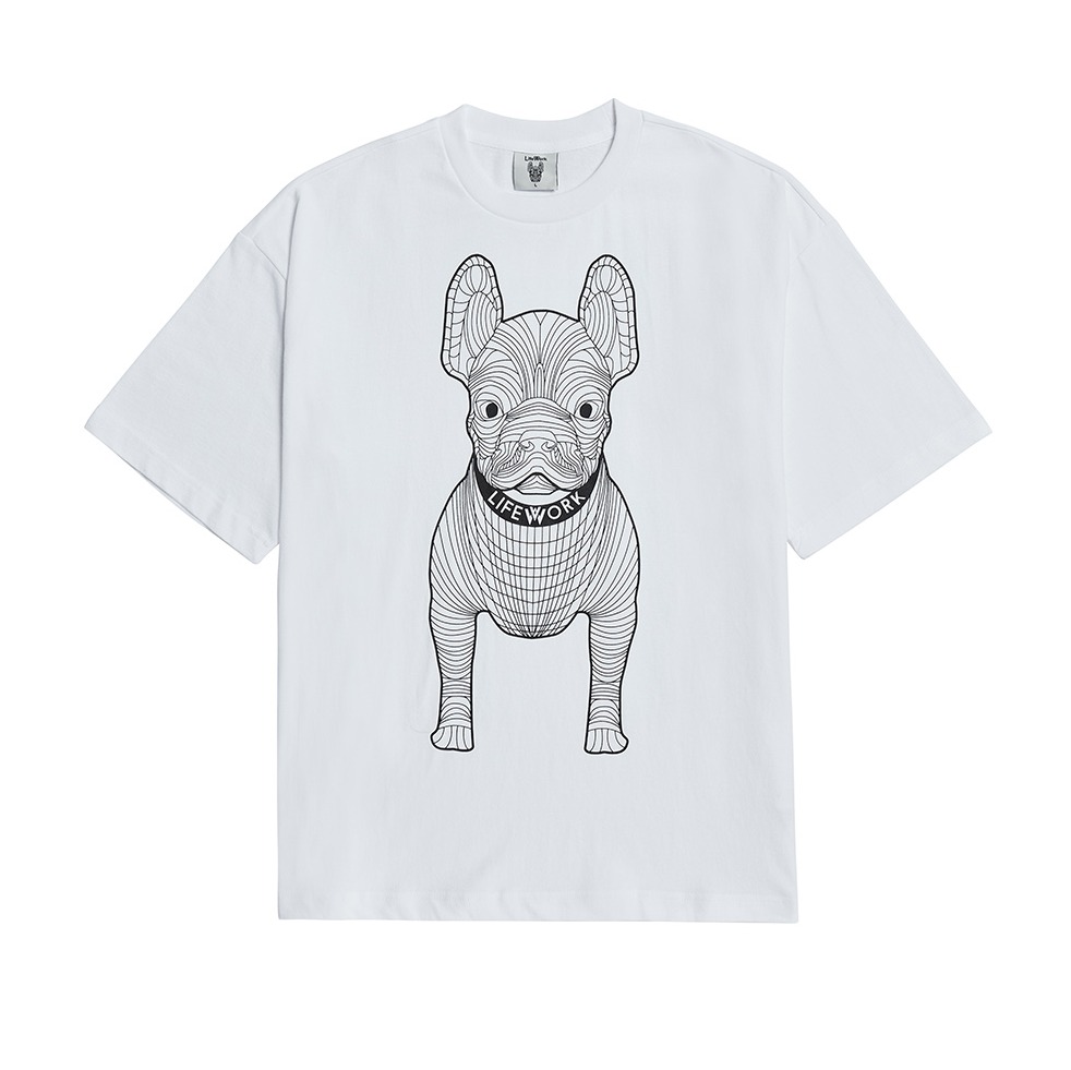 842 -  Áo Life Work Logo Radoc Signature - White Silver - Code LW225TS990 [HÀNG CHÍNH HÃNG]