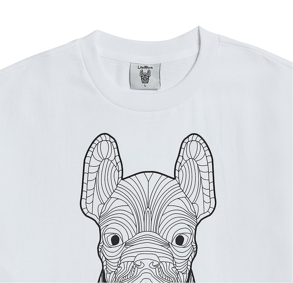 842 -  Áo Life Work Logo Radoc Signature - White Silver - Code LW225TS990 [HÀNG CHÍNH HÃNG]