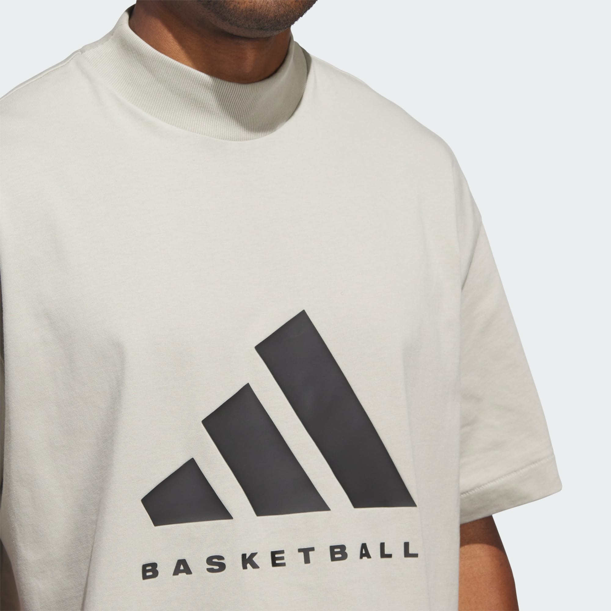 2021 - Áo Adidas Basaketball Tee Sesame IN7568 [HÀNG CHÍNH HÃNG]