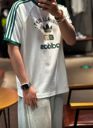 1764 - Áo Adidas 3-Stripes Originals Dept. Graphic Tee Off White KD6266 [HÀNG CHÍNH HÃNG]