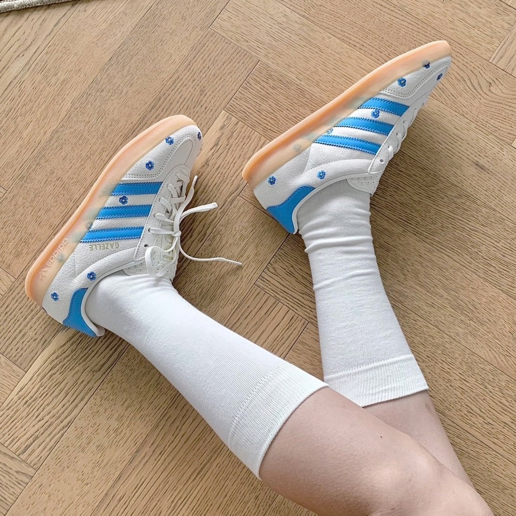 2687 - Giày Adidas Gazelle Indoor Light Blue Floral IF4491 [HÀNG CHÍNH HÃNG]