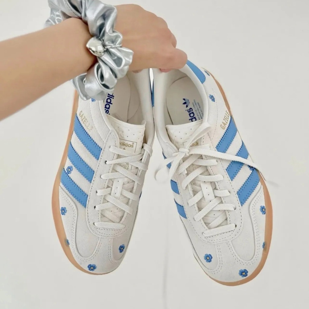 2687 - Giày Adidas Gazelle Indoor Light Blue Floral IF4491 [HÀNG CHÍNH HÃNG]