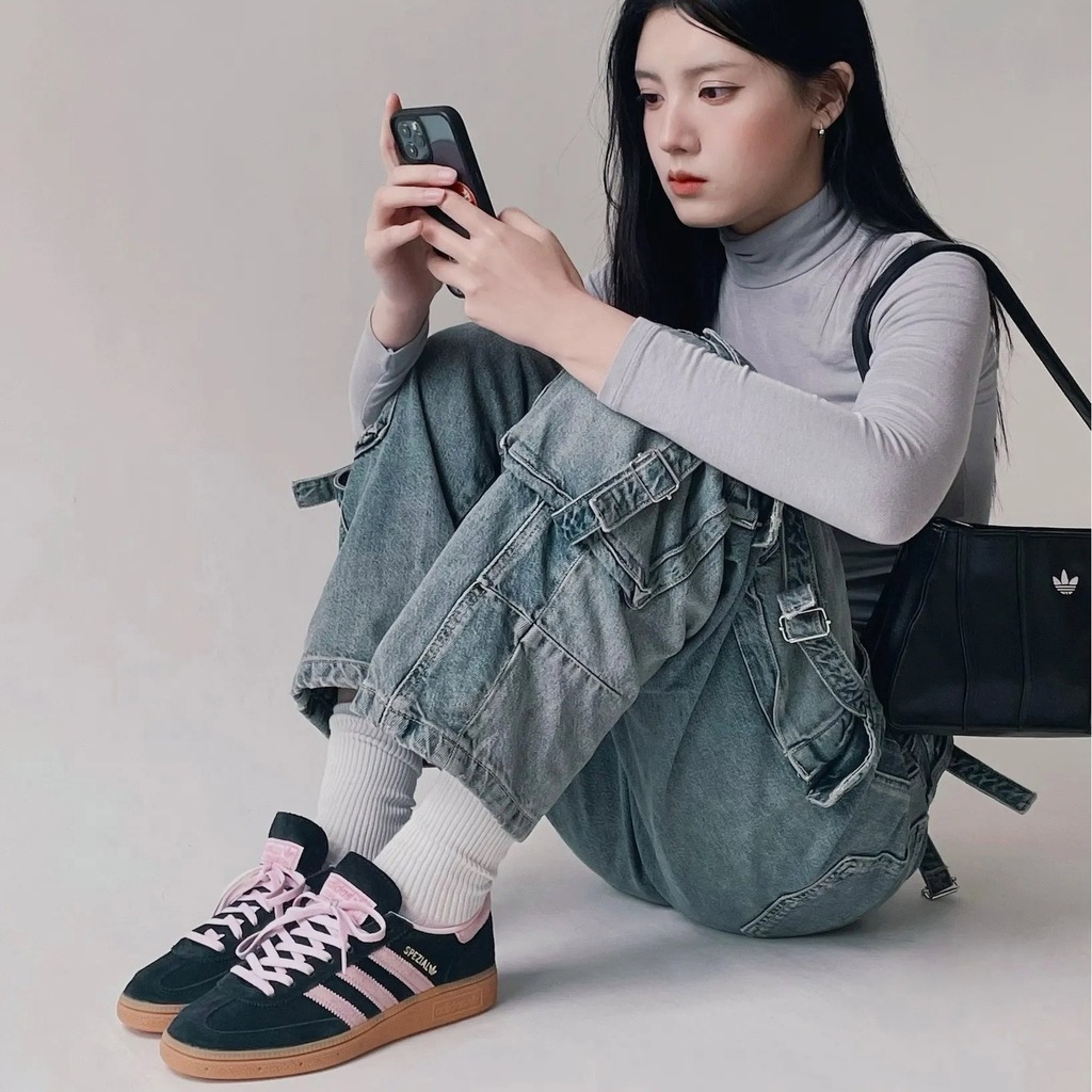 1572 -  Giày Adidas Handball Spezial Black Clear Pink Gum IE5897 [CHÍNH HÃNG]