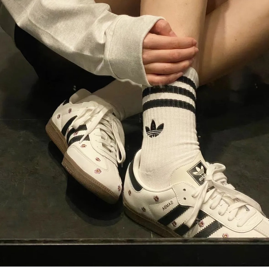 1362 - Giày Adidas Samba OG White Embroidered Floral IF4398 [CHÍNH HÃNG]