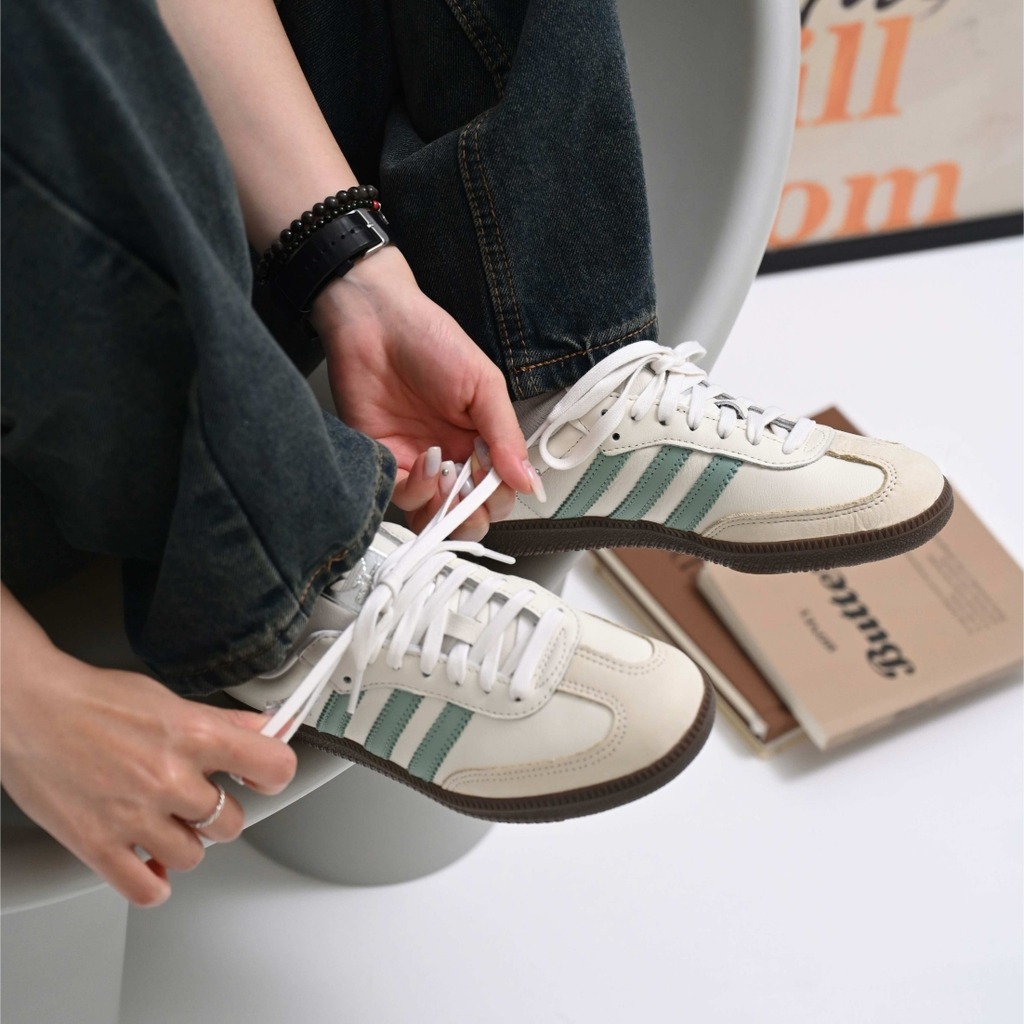 1375 - Giày Adidas Samba OG White Hazy Green IH2752 [CHÍNH HÃNG]