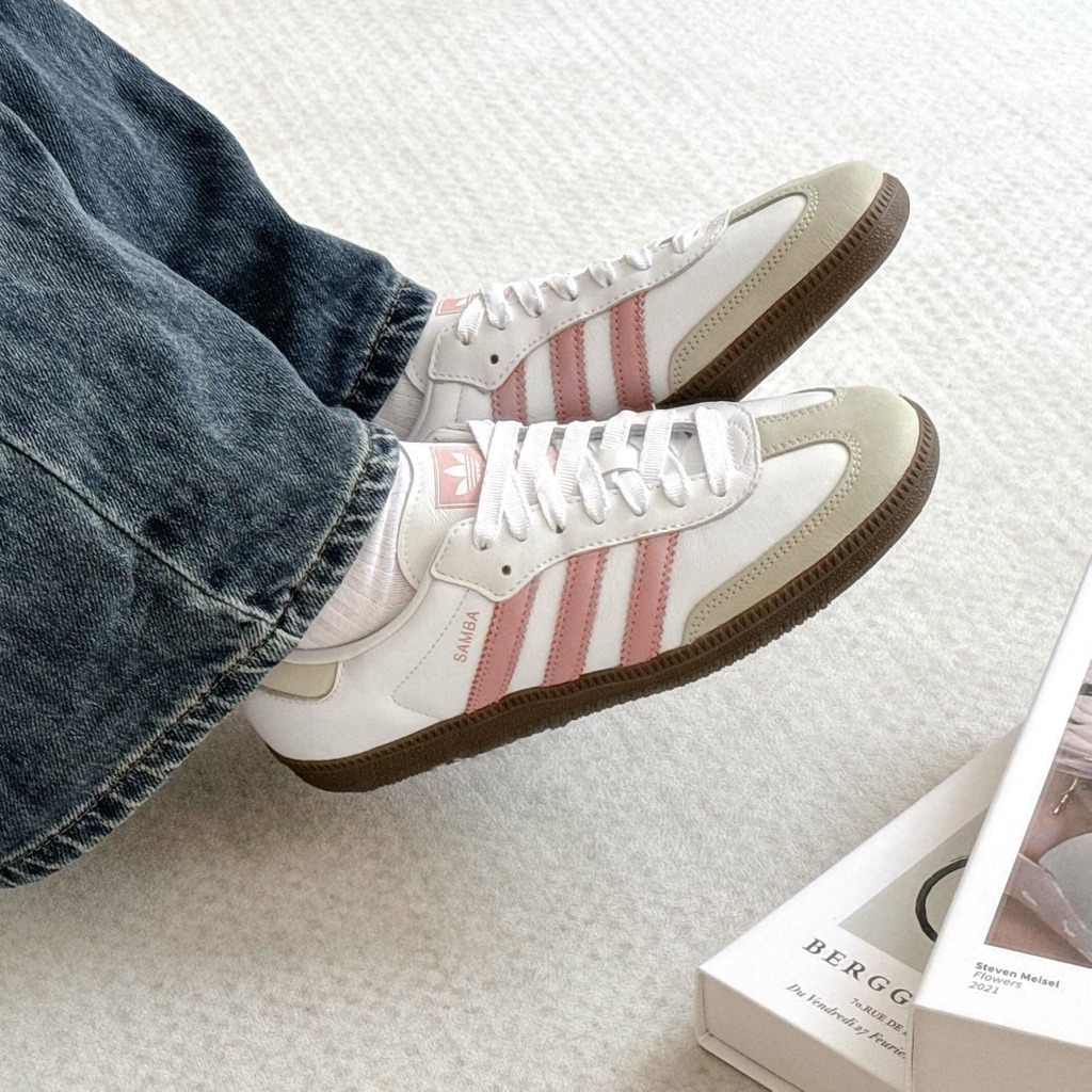 1681 - Giày Adidas Samba OG White Wonder Mauve JI2677 [HÀNG CHÍNH HÃNG]