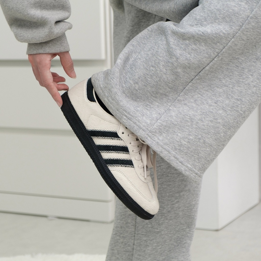 1568 -  Giày Adidas Samba OG Wonder White Black Pony JP5329 [CHÍNH HÃNG]