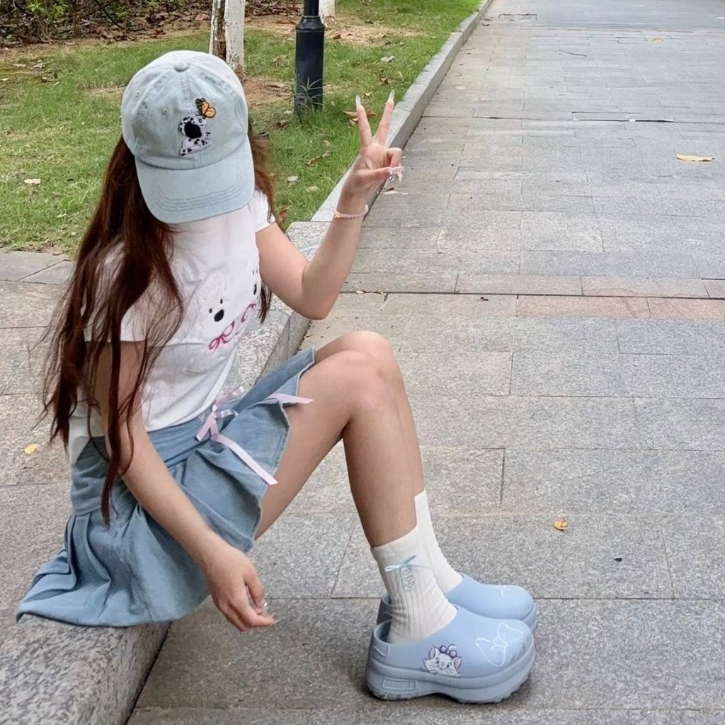 1852 - Dép Adidas adiFOM Mule Disney’s Aristocats Blue JR4245 [HÀNG CHÍNH HÃNG]