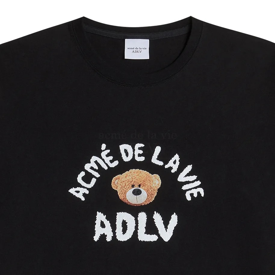 1857 - Áo ADLV Teddy Bear Doll Đen ADLV-21SS-SSADBK-TBD [HÀNG CHÍNH HÃNG]