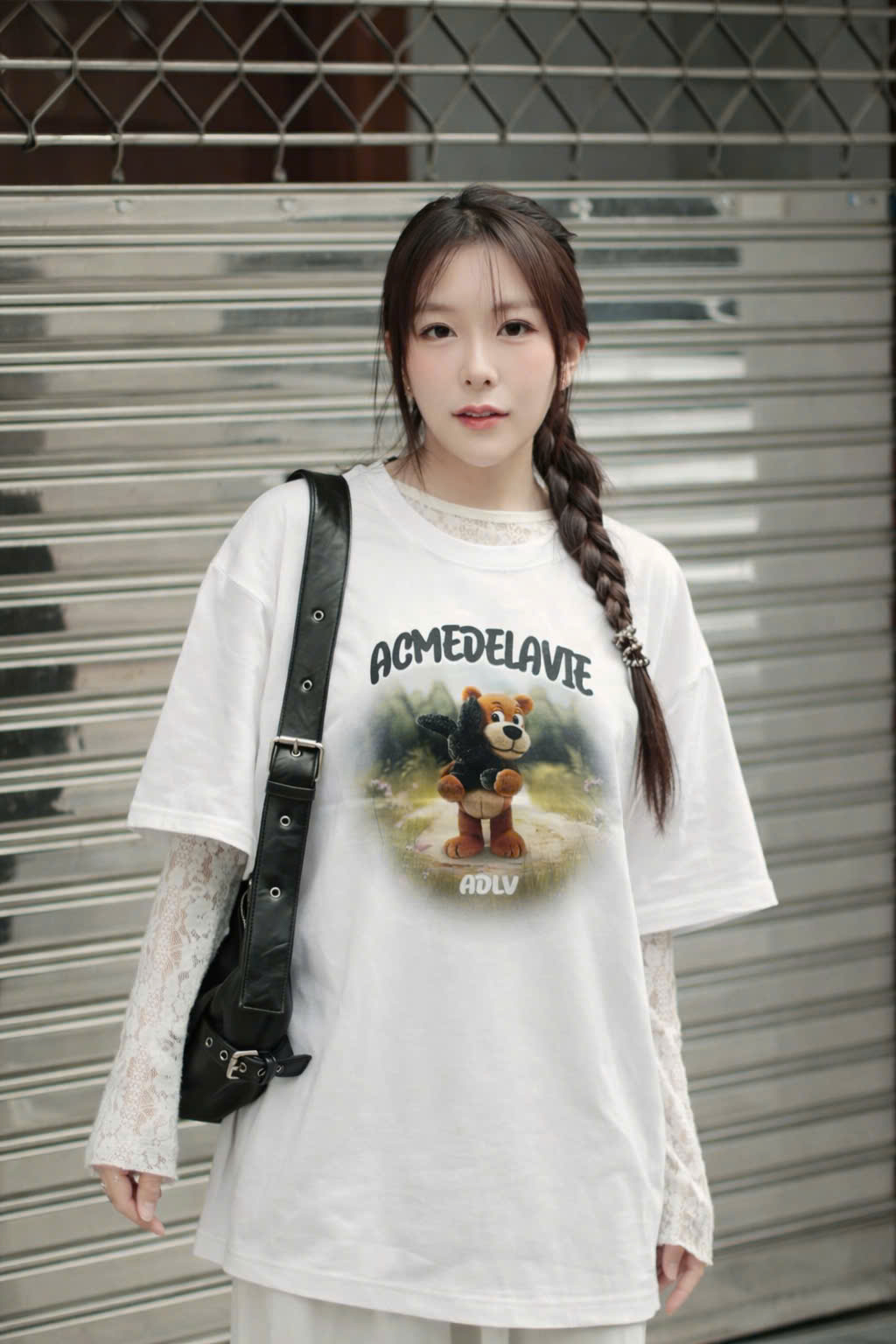 2746 - Áo ADLV Rabbit Hug Short Trắng Acmé de la vie [HÀNG CHÍNH HÃNG]