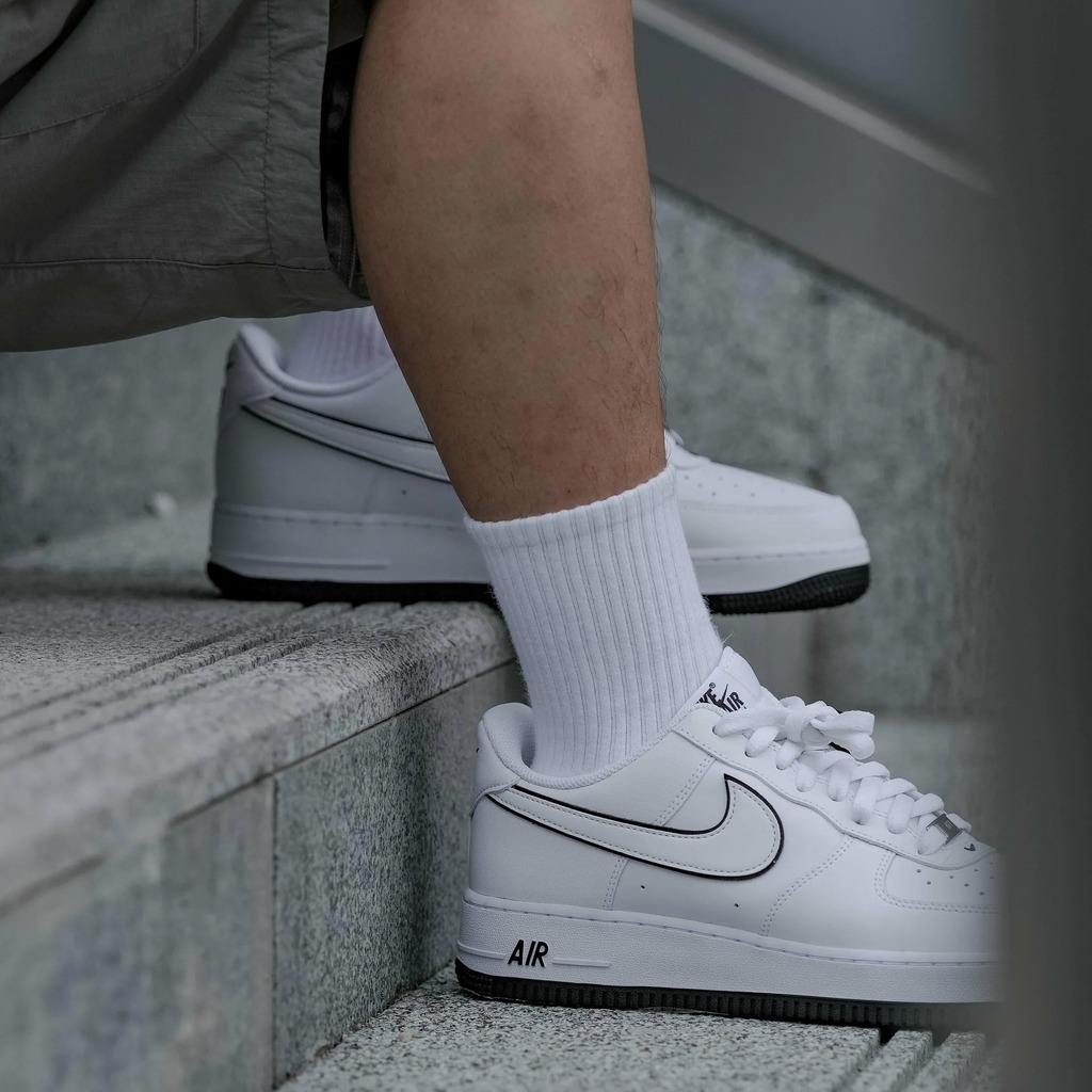 466 -  Giày Nike Air Force 1 Low Outline White Black - Code DV0788-103 [HÀNG CHÍNH HÃNG]