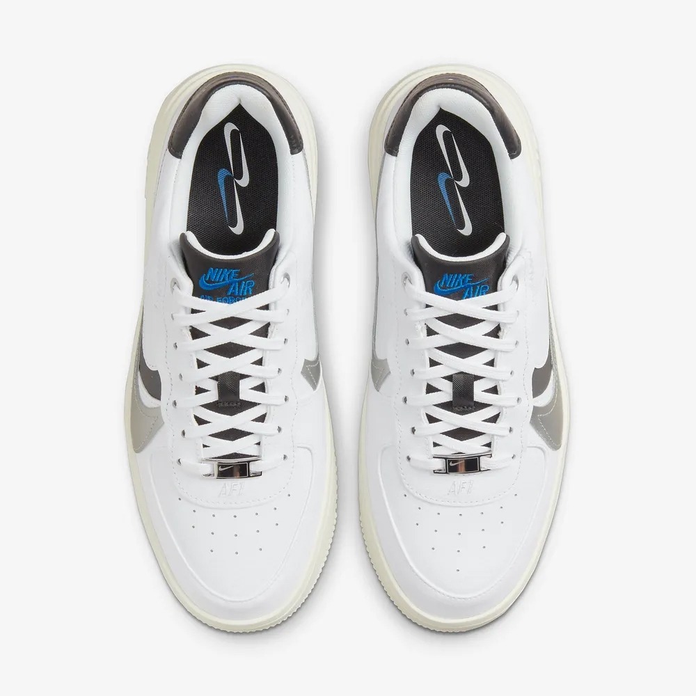 800 -  Giày Nike Air Force 1 PLT.AF.ORM Metallic Silver Black DX3199 100 [HÀNG CHÍNH HÃNG]