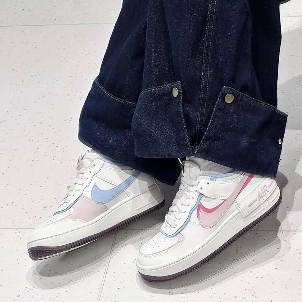 2617 - Giày Nike Air Force 1 Shadow White Pink Blue IQ9803-161 [HÀNG CHÍNH HÃNG]