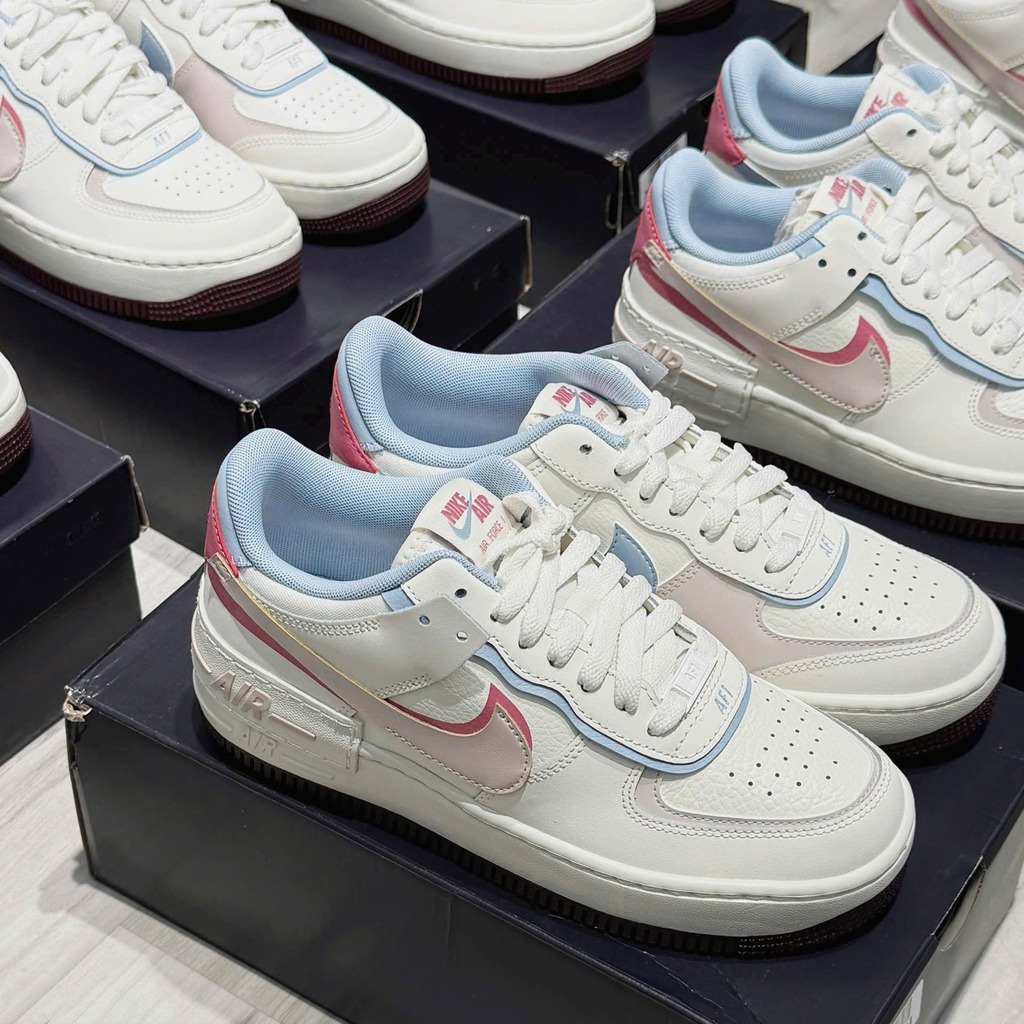 2617 - Giày Nike Air Force 1 Shadow White Pink Blue IQ9803-161 [HÀNG CHÍNH HÃNG]