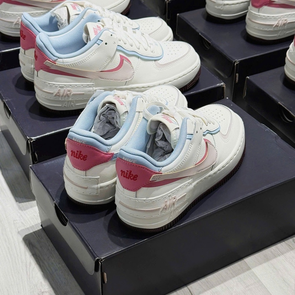 2617 - Giày Nike Air Force 1 Shadow White Pink Blue IQ9803-161 [HÀNG CHÍNH HÃNG]