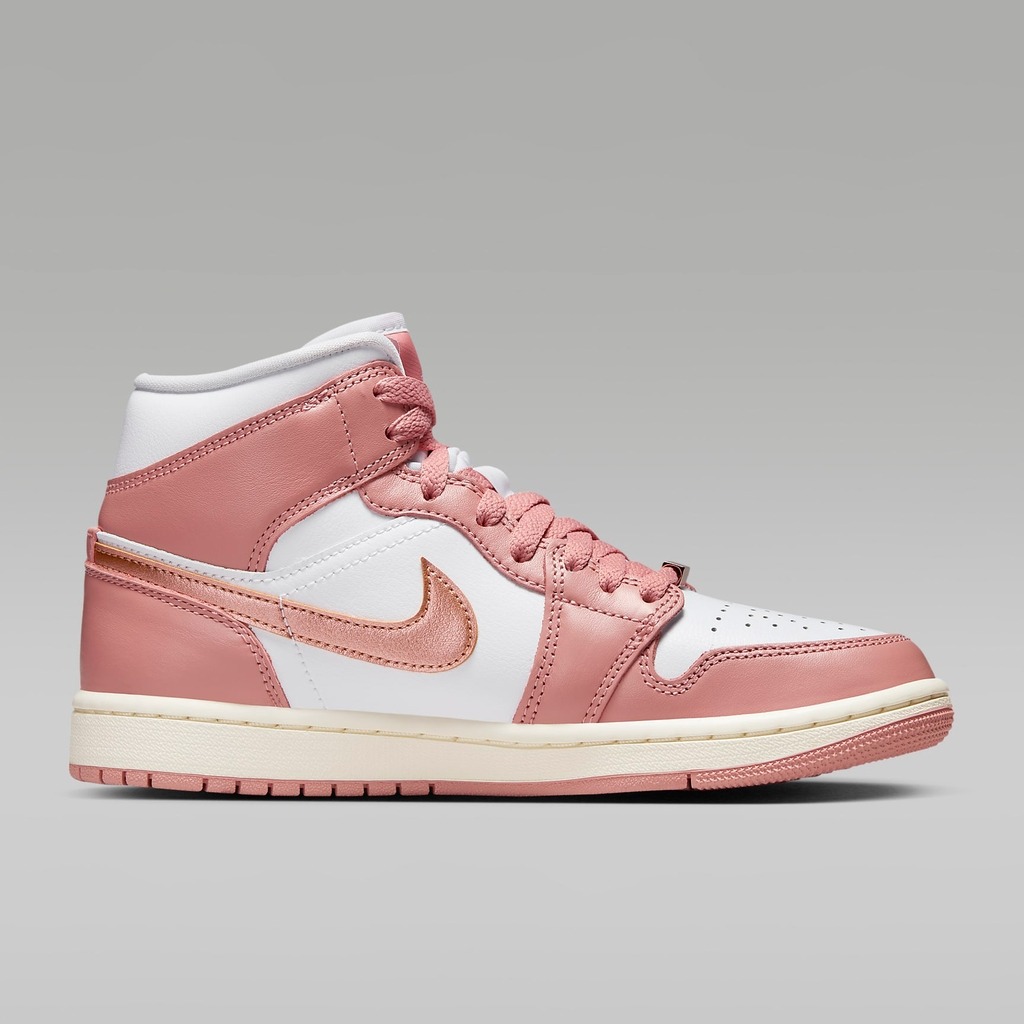 1694 - Giày Nike Air Jordan 1 Mid SE Red Stardust FB9892-670 [HÀNG CHÍNH HÃNG]