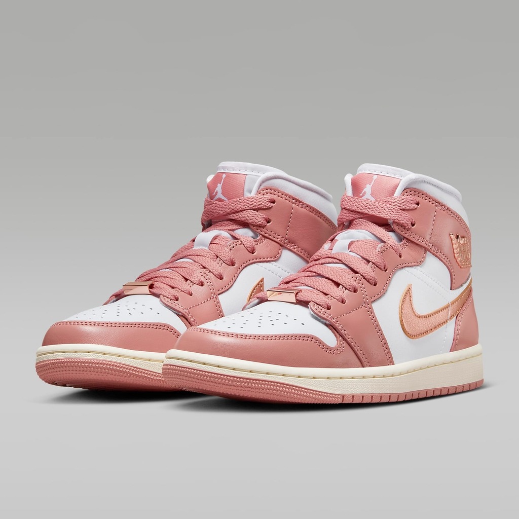 1694 - Giày Nike Air Jordan 1 Mid SE Red Stardust FB9892-670 [HÀNG CHÍNH HÃNG]