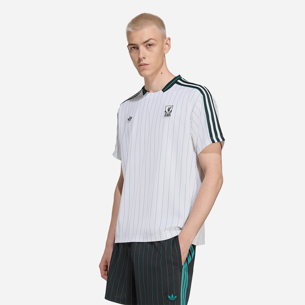 1815 - Áo Adidas Liverpool FC Terrace Icon White / Sea Green JW5466 [HÀNG CHÍNH HÃNG]