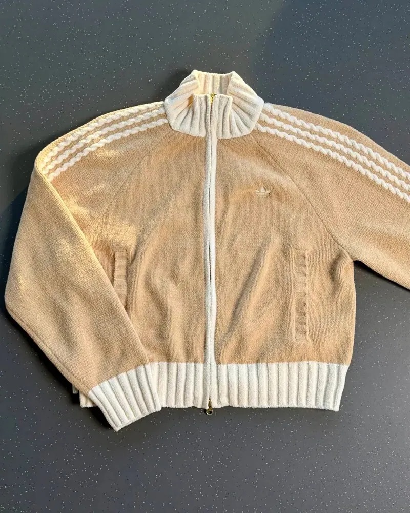 2128 - Áo Adidas Originals Knit Track Top Beige KV8866 [HÀNG CHÍNH HÃNG]