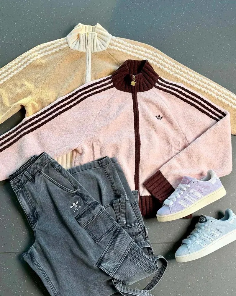 2127 - Áo Adidas Originals Knit Track Top Hồng Dâu KV8867 [HÀNG CHÍNH HÃNG]