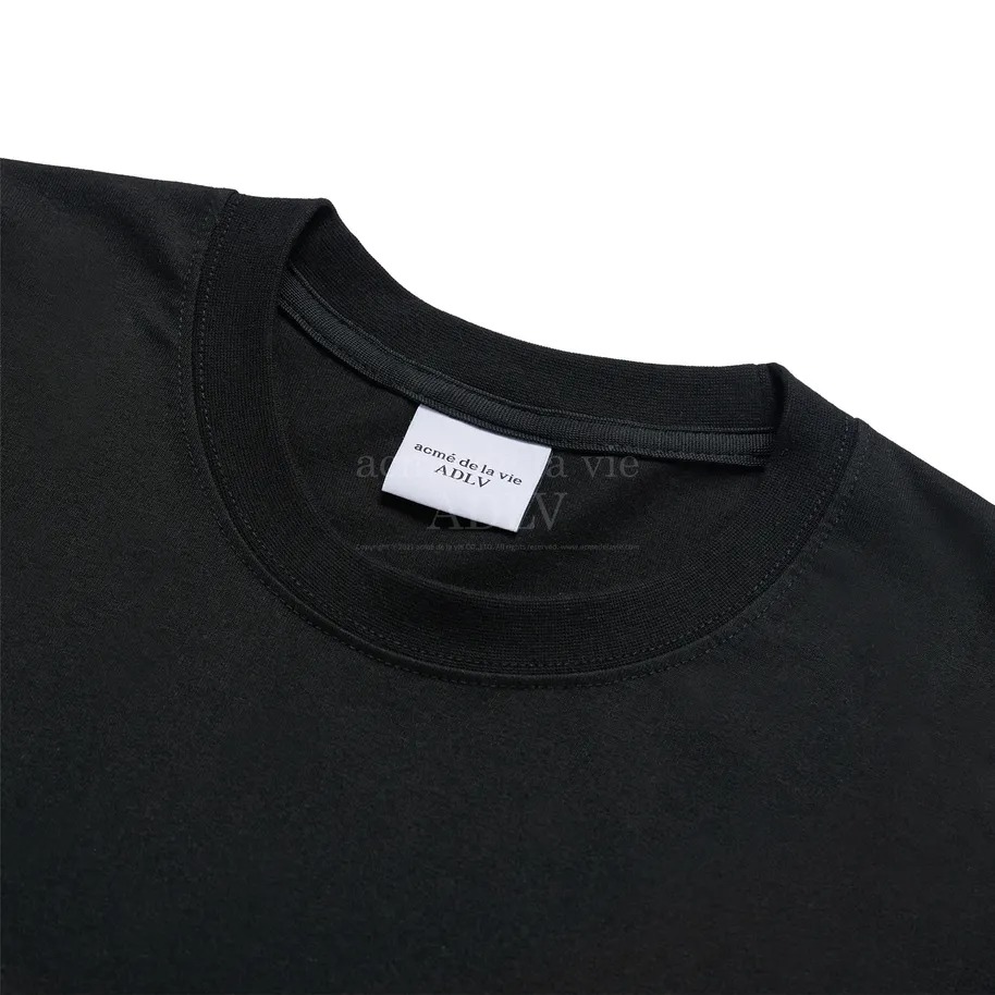 2113 - Áo ADLV Fuzzy Font Rabbit Đen Acmé de la vie ADLV-24SS-SSAFFR-BLK [HÀNG CHÍNH HÃNG]