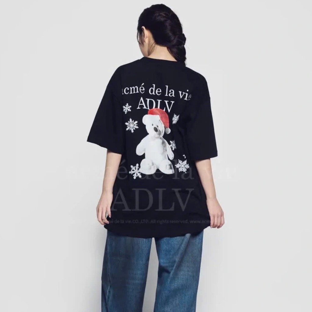 1978 - Áo ADLV Snow Bear Christmast Noel Đen 24FW-TP-SS-AW-SNB-BLK Acmé de la vie [HÀNG CHÍNH HÃNG]