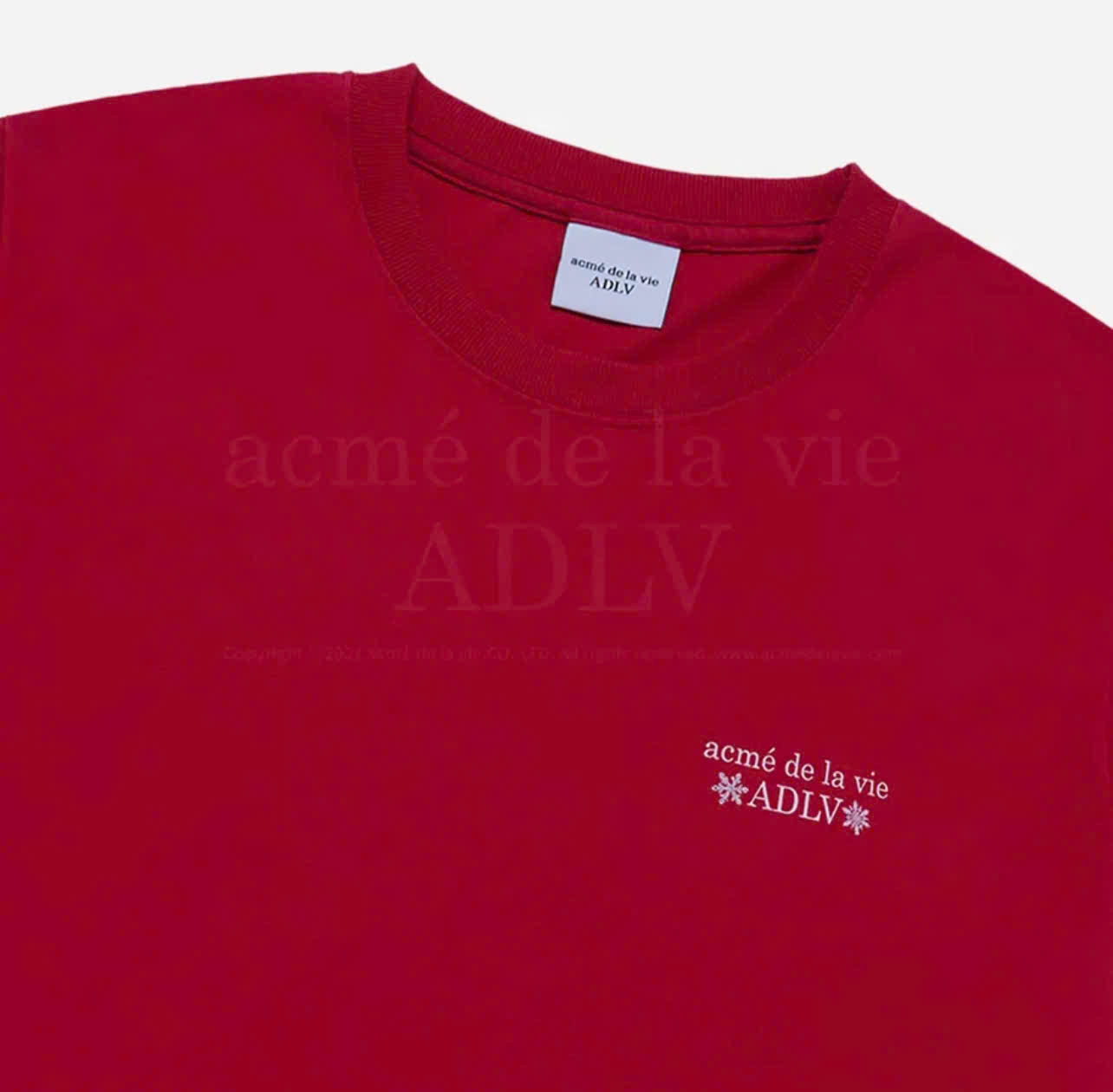 1980- Áo ADLV Snow Bear Christmast Noel Đỏ 24FW-TP-SS-AW-SNB-DRD Acmé de la vie [HÀNG CHÍNH HÃNG]