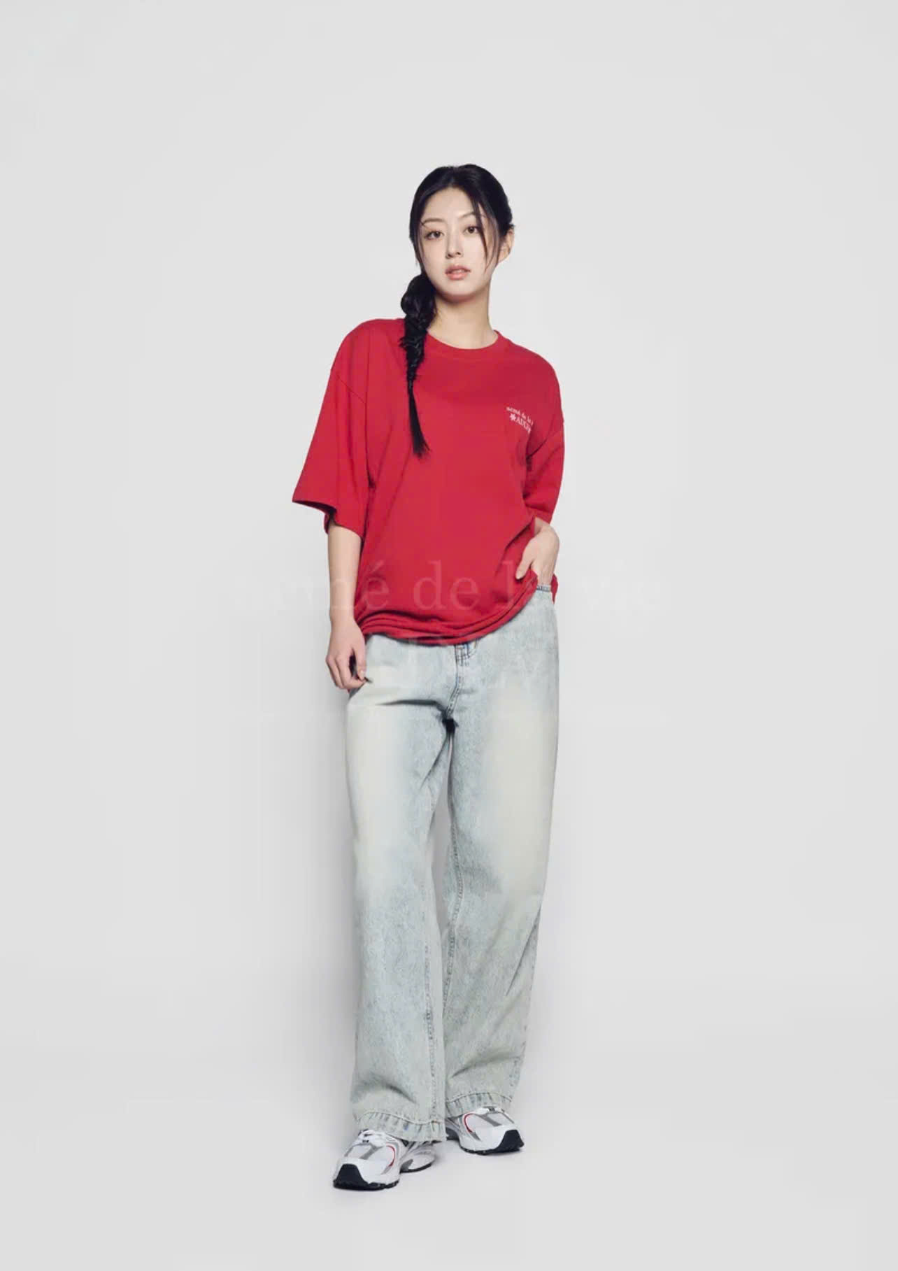 1980- Áo ADLV Snow Bear Christmast Noel Đỏ 24FW-TP-SS-AW-SNB-DRD Acmé de la vie [HÀNG CHÍNH HÃNG]