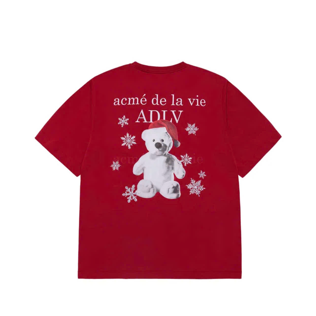 1980- Áo ADLV Snow Bear Christmast Noel Đỏ 24FW-TP-SS-AW-SNB-DRD Acmé de la vie [HÀNG CHÍNH HÃNG]