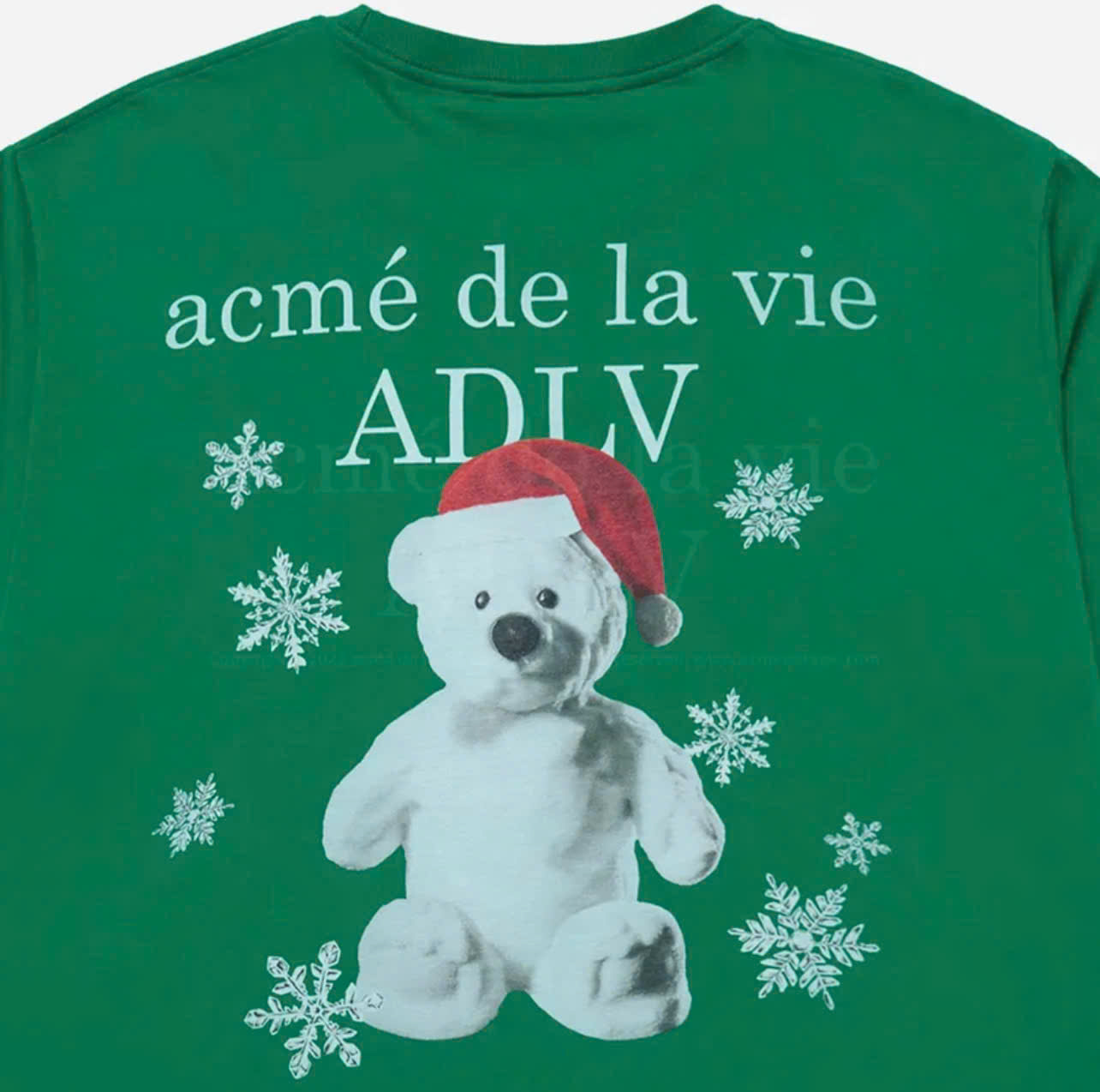 1981 - Áo ADLV Snow Bear Christmast Noel Xanh 24FW-TP-SS-AW-SNB-GRN Acmé de la vie [HÀNG CHÍNH HÃNG]