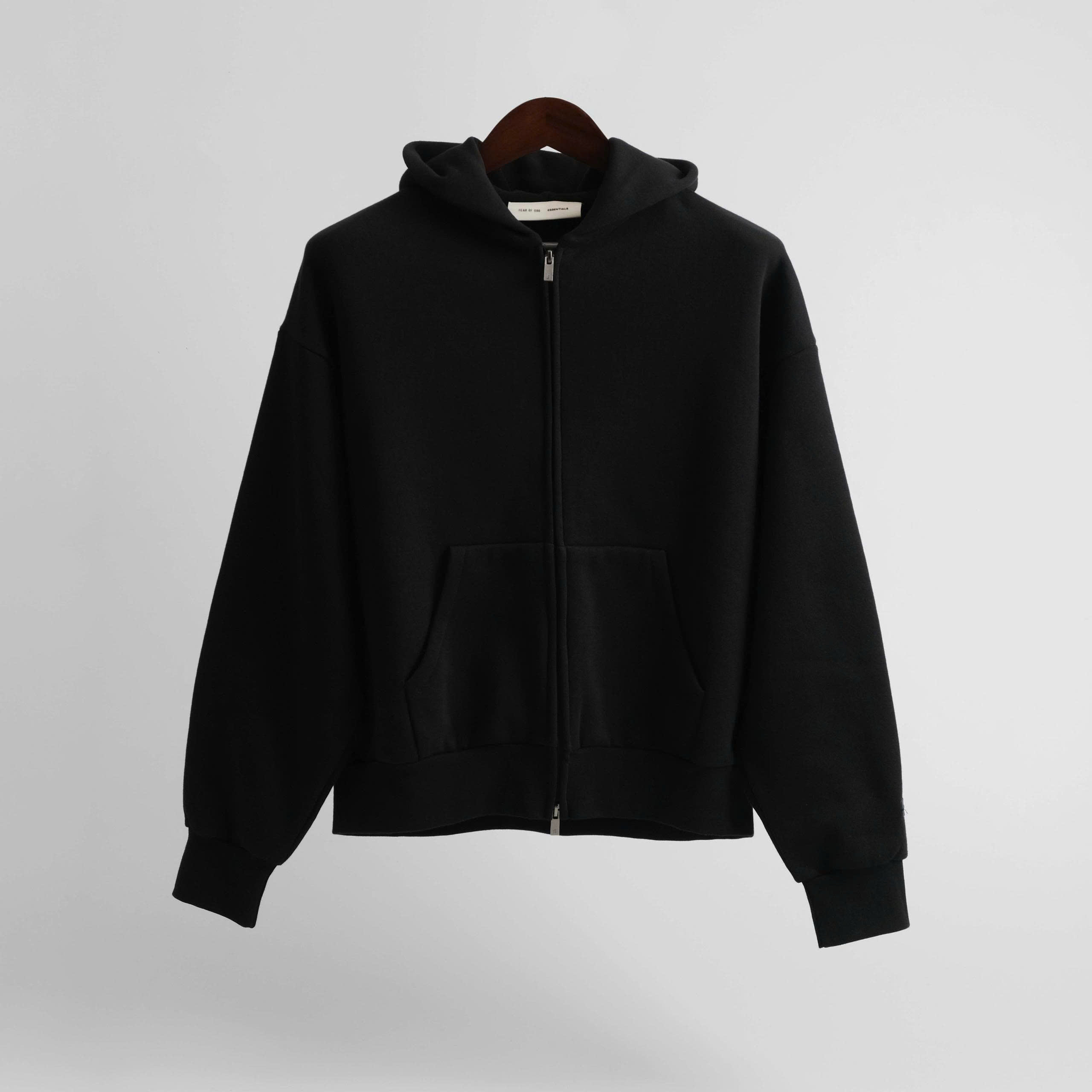 2040 - Áo Hoodie Zip FOG Essentials Đen [HÀNG CHÍNH HÃNG]