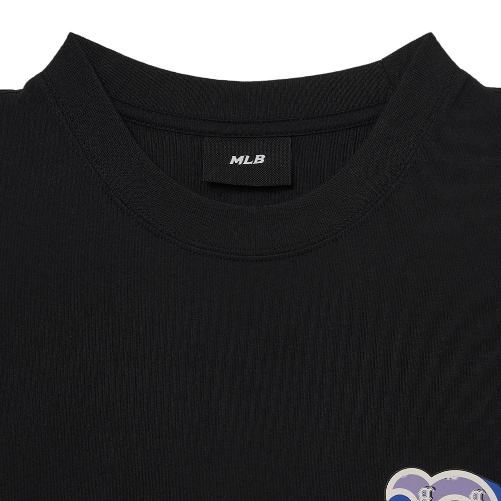 548 -  Áo MLB Big B Boston Monotive Overfit - Đen - Big B Monogram Tím - Code 3ATSM3033N-50BKS [HÀNG CHÍNH HÃNG]