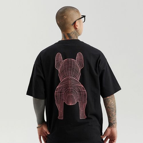 1743 -  Áo Life Work Life Big Logo Basic Black Red LWBLBR [HÀNG CHÍNH HÃNG]