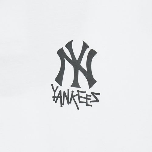 637 -  Áo MLB NY Hand Drawing Yankess - Trắng - Code 3ATSB1843 50WHS [HÀNG CHÍNH HÃNG]