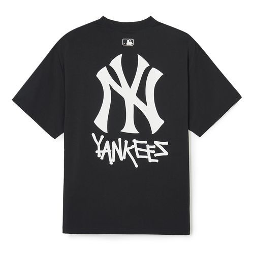 636 -  Áo MLB NY Hand Drawing Yankess - Đen - Code 3ATSB1843 50BKS [HÀNG CHÍNH HÃNG]