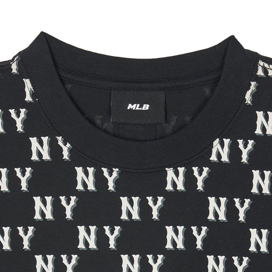 643 -  Áo MLB NY Classic Monogram 2024 - Đen - Code 3ATSM0843 50BKS [HÀNG CHÍNH HÃNG]